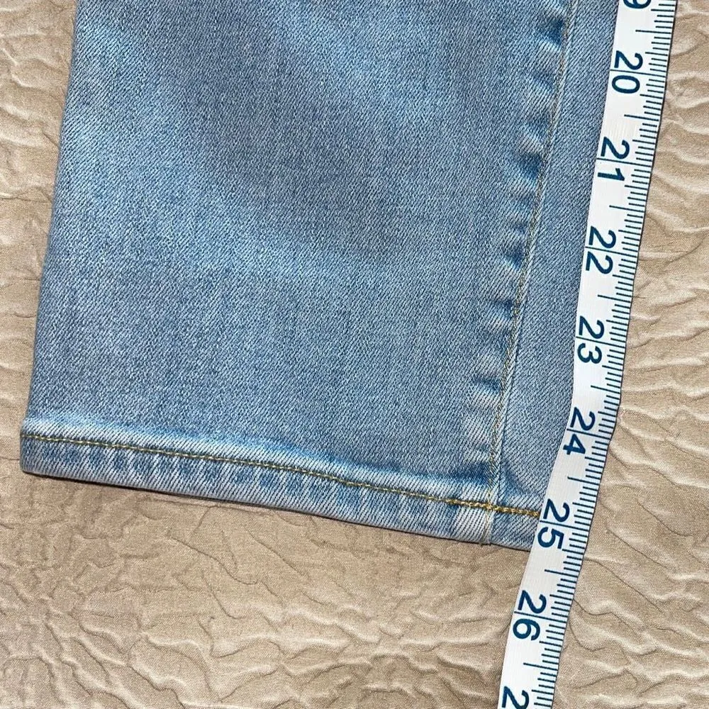 3x1 NYC Womens‎ Skinny Jeans Ankle Mid Rise Light Wash Denim 5 Pocket Blue 28 - Image 12