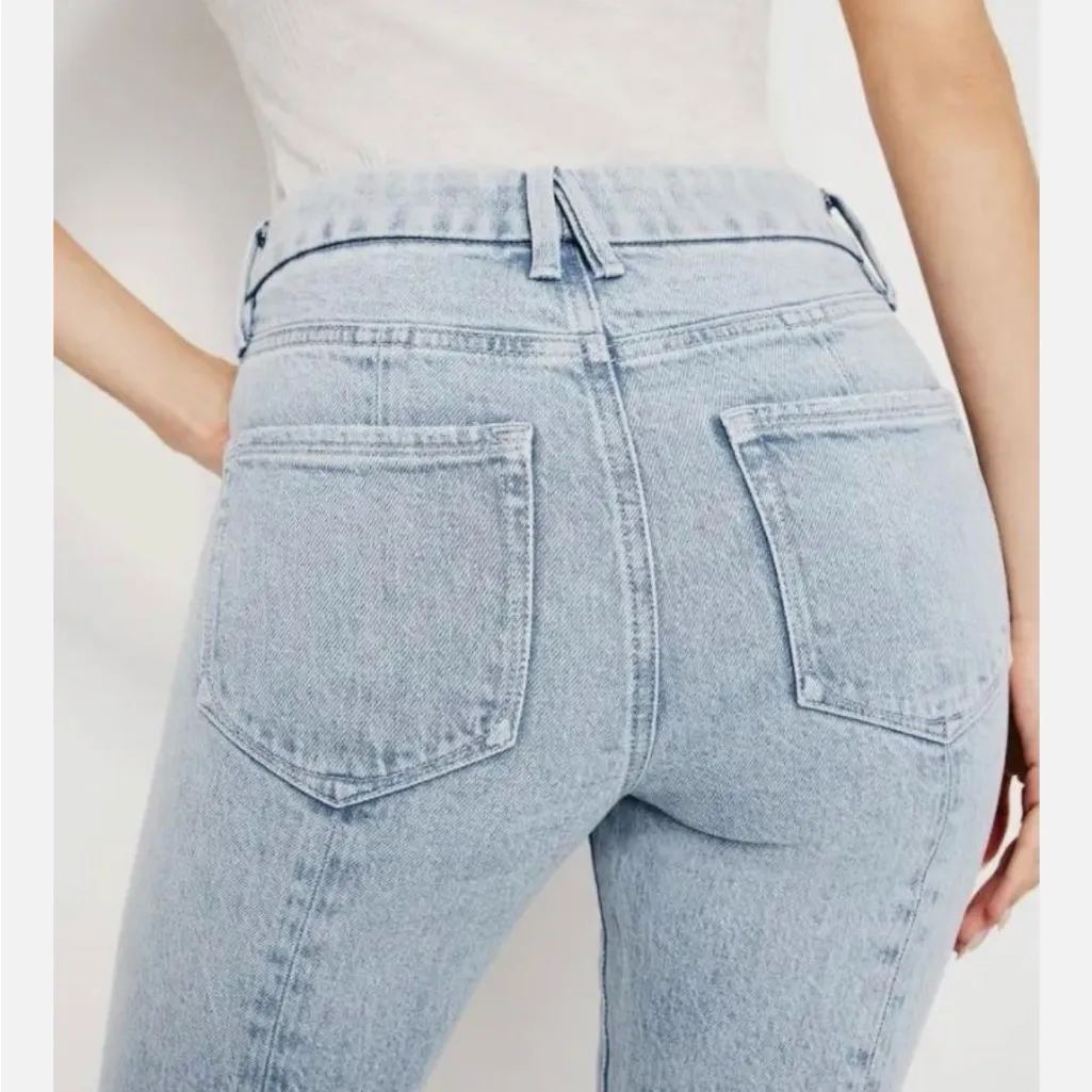 NWT Good American Good Classic Stacked Zip Skinny Jeans in Indigo Size 6 or 28 - Image 12