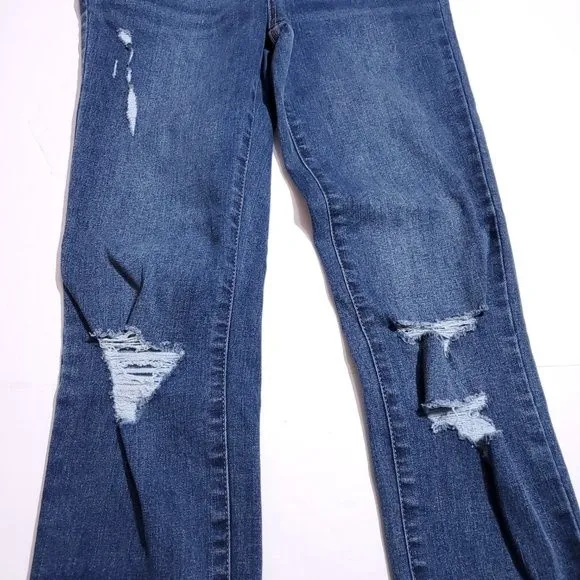 Harper Heritage Jeans High Rise Skinny Distressed Stretch Denim Women's Size 25 - Image 4