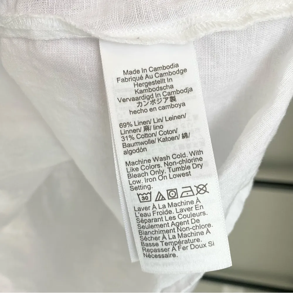 J.Crew  Linen Blend Ruffle Tank - Image 3