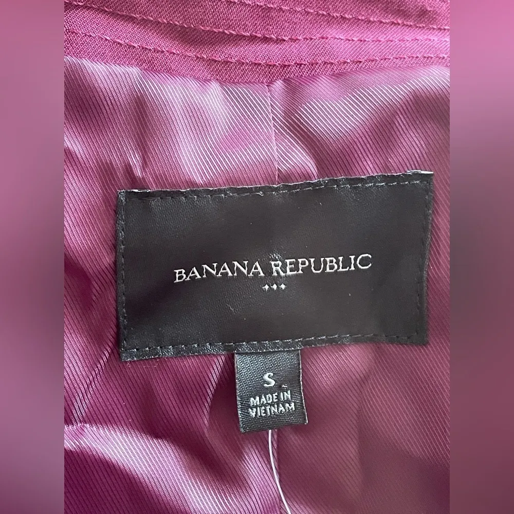 Banana Republic Outlet Plum Wine Waterfall Belted Trench Fall Coat, Size S NWT - Image 8