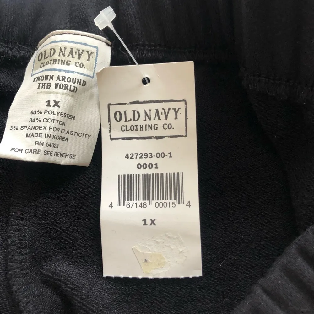 Old Navy Casual Plus Size Pants Black sz 1X NWT - Image 5