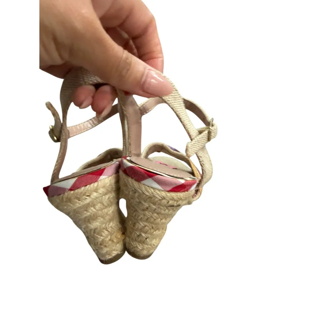 BETSEY JOHNSON Lizzie Multicolor Espadrilles Wedges Size 6 - Image 5