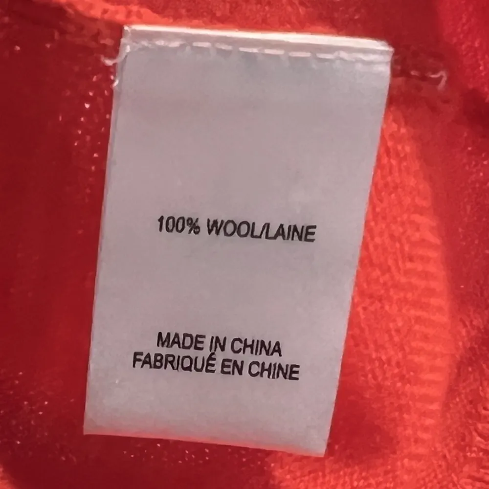 MILLY New York Orange Brown Trim Knit Wool Button Down Cardigan Sweater Small - Image 5