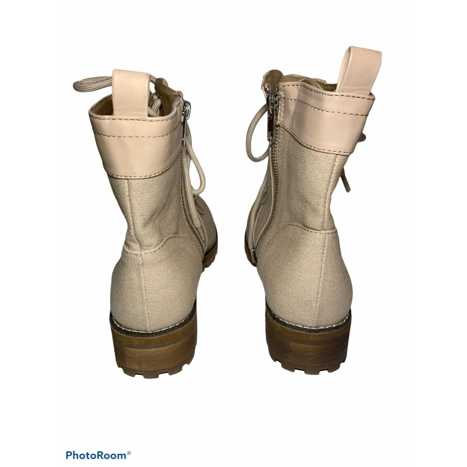 Abound Molli‎ Combat Boot blush canvas size 9.5 NEW - Image 5