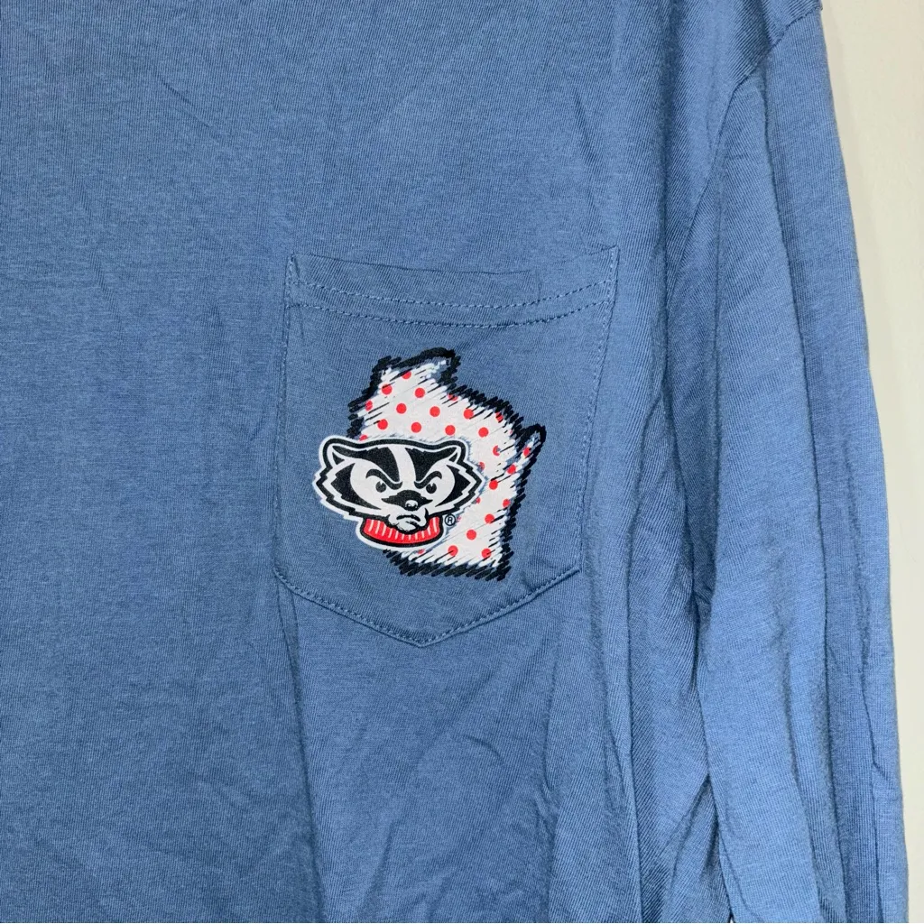 Knights Apparel Women's Blue Badgers UW Top Size M - Image 2