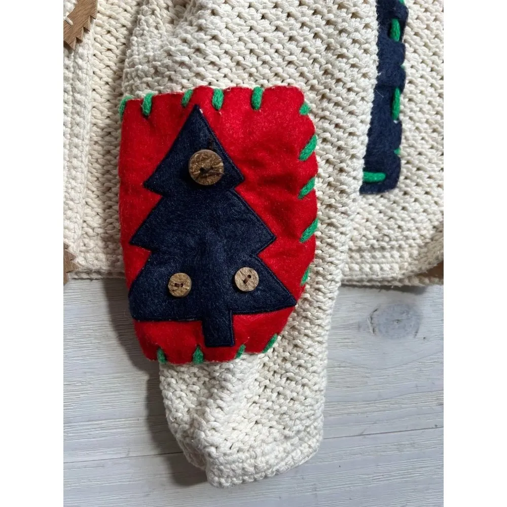 Vintage Eagle’s Eye Christmas Cardigan size L Red Size L - Image 5