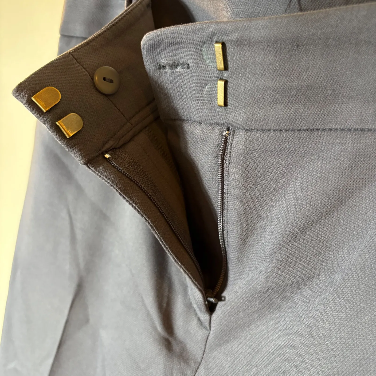 LOFT Marisa Fit Ankle Pants Women's Size 14‎ Navy Blue Stretch Career - Image 5