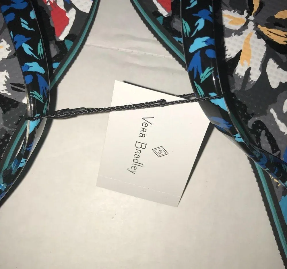 Vera Bradley Flip-Flops in Splash Floral New Sz Small (Sizes 5/6) NWT Preppy - Image 5