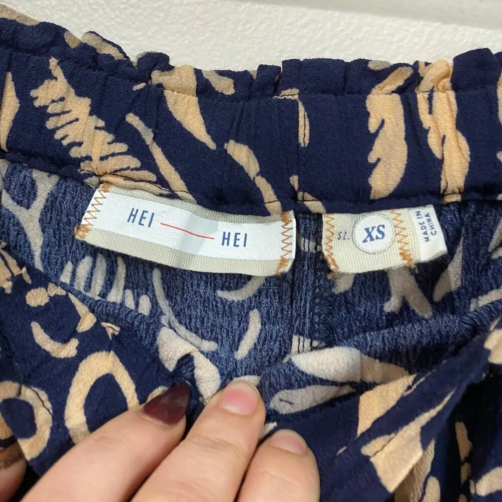 Anthropologie Hei Hei Sirwa Navy And Peach Harem Cargo Pants Size XSmall - Image 8