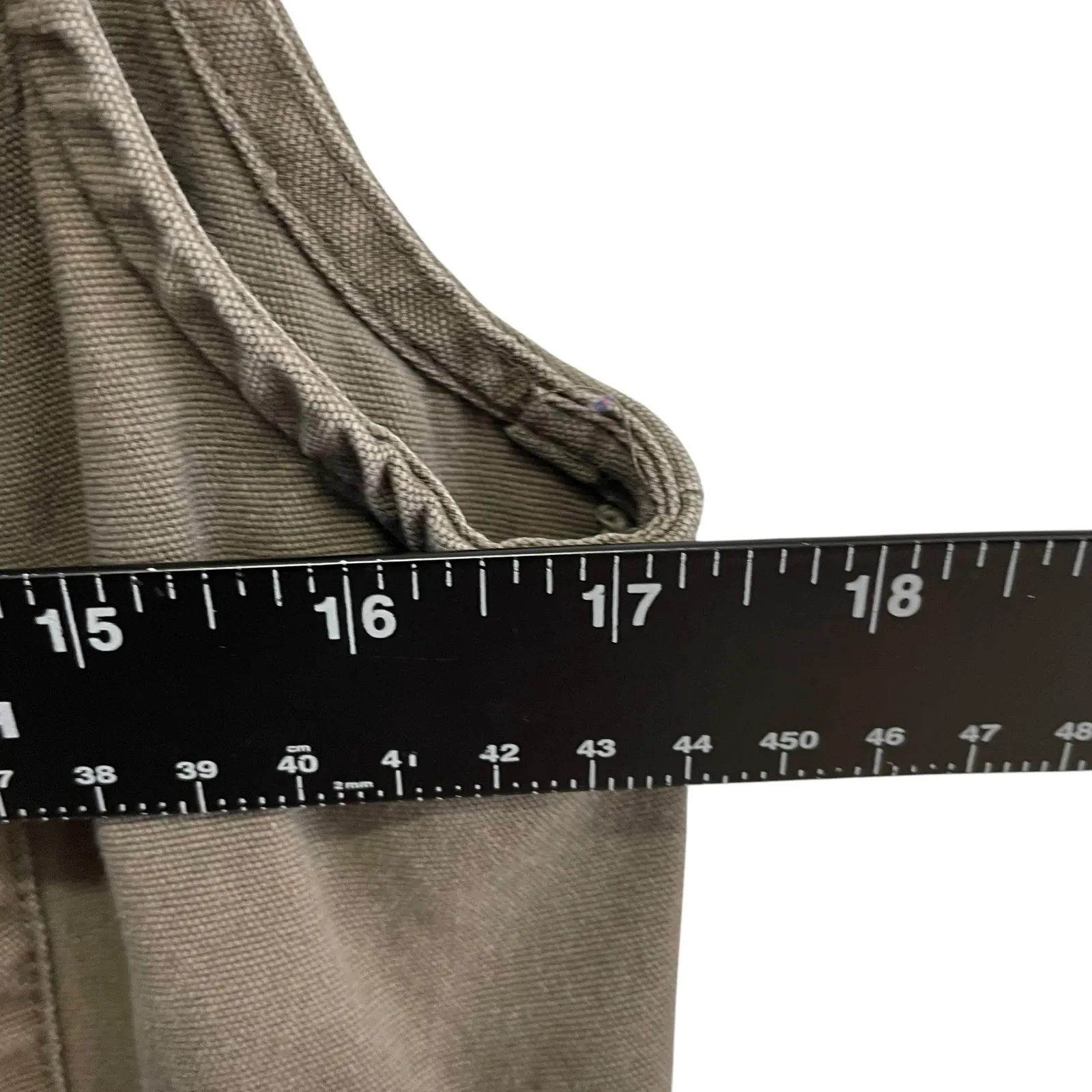 Sebby Collection Utility Vest Military Anorak Drawstring Pockets Olive Green M - Image 5