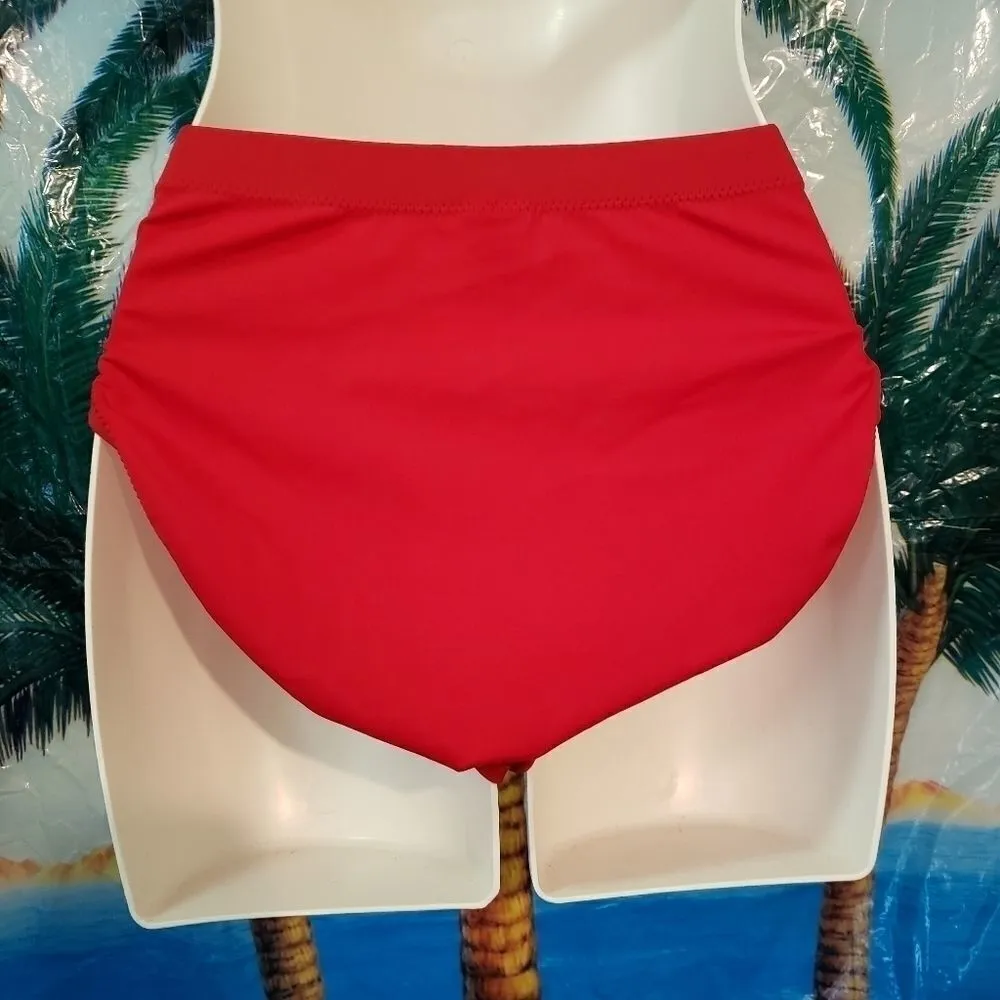 Liquid Blue Bikini bottoms Red - Image 2