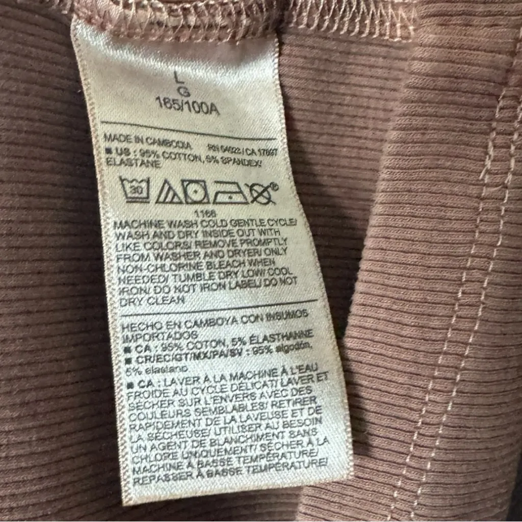 Old Navy Women's Brown Crop Sleeveless Tank Top Sz L NWT - Image 3