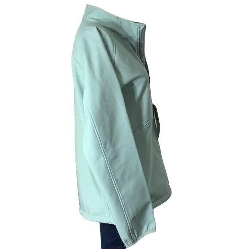 Northfield Womens Soft Shell Outdoor Jacket Fleece Lined Mid Weight Green Large - Image 7