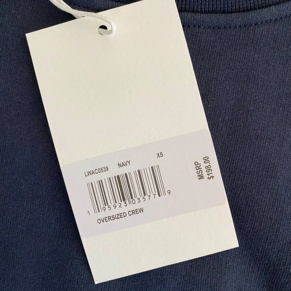 Frame - Crew Sweatshirt in Navy Blue - Image 4