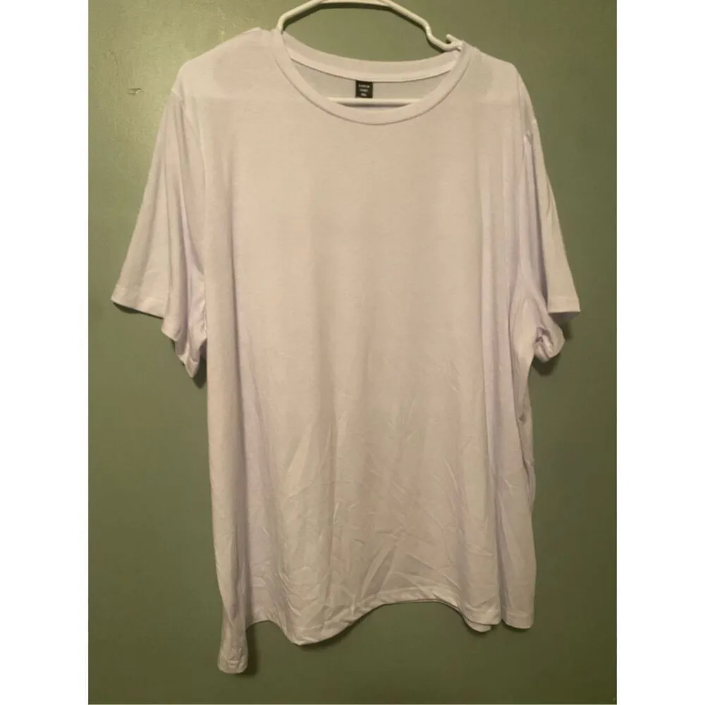 Shein Curve White City Driving Chasing Time Scoop Neck Short Sleeve 4X NWOT - Image 2