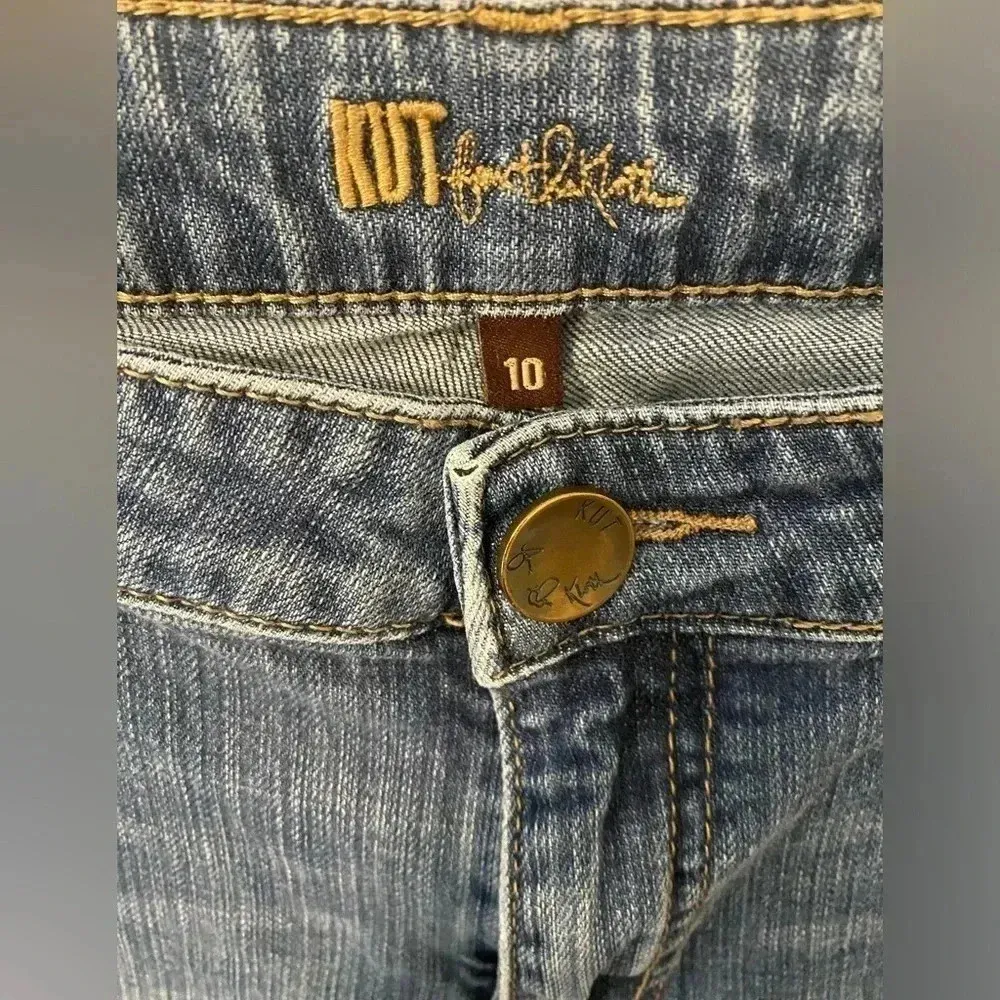 KUT FROM THE KLOTH Low Rise Straight Leg Jeans KP142MA3 Cut 102645 - Size 10‎ - Image 6