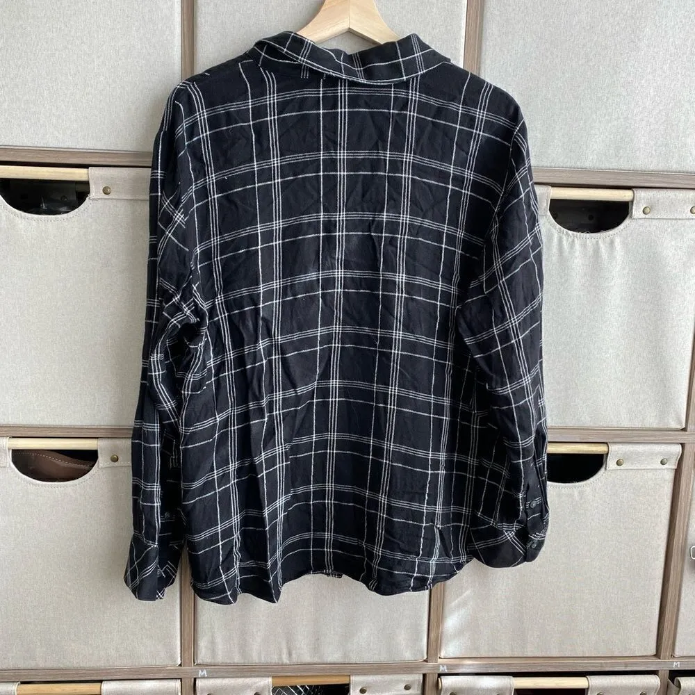 Sanctuary plaid metallic shirt  - Image 3