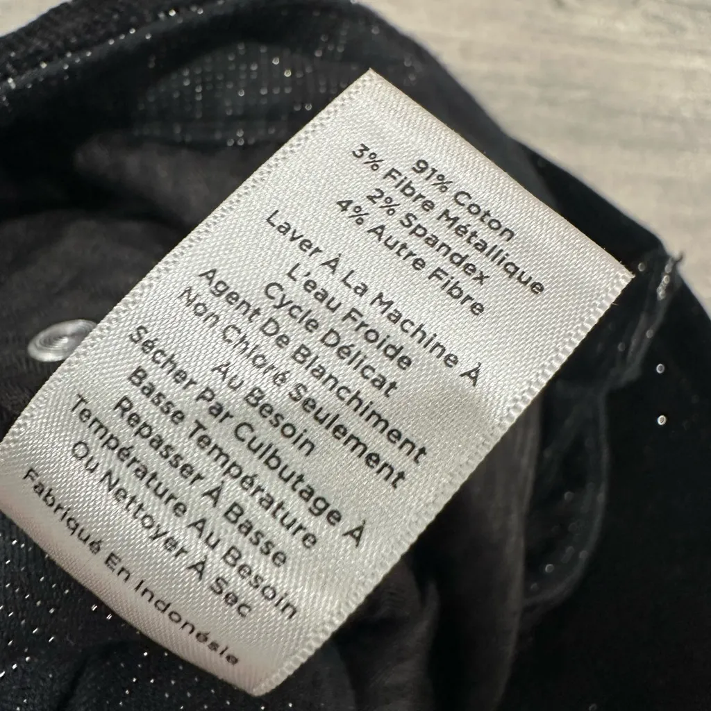 Talbots Black Corduroy Straight Leg Glitter Pant - Image 9