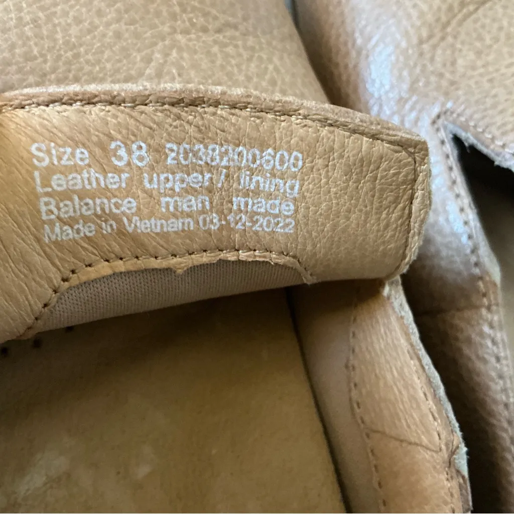 Dansko women’s Lexie mule casual slides mules Very beige leather flats shoes 38 - Image 8