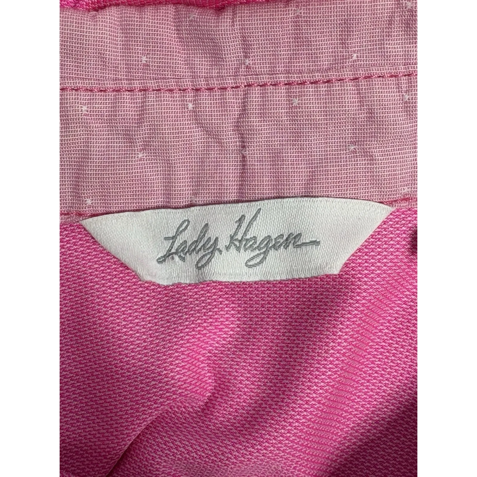 Lady Hagen Women's Golf Sleeveless Button Down Polo Shirt Pink Size S‎ - Image 12