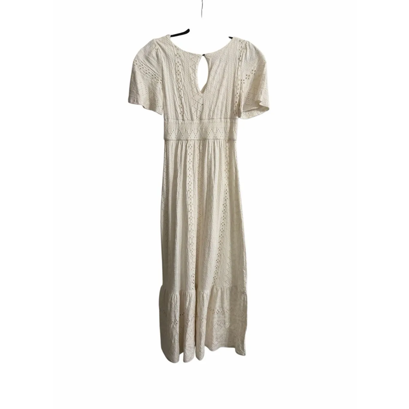 NWT Maeve Anthropologie Women Rochelle Eyelet Maxi Dress Sz XS Cottage Core Boho - Image 4