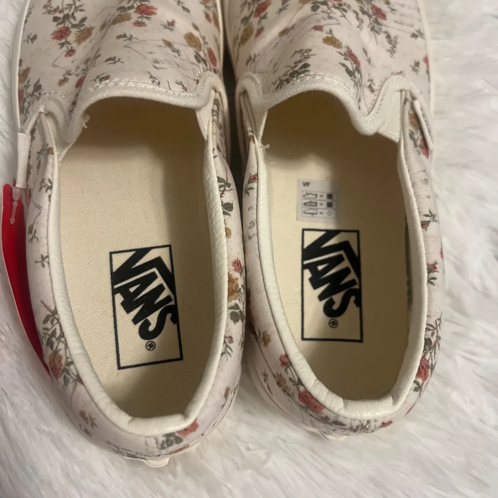 Vintage Floral Vans Slip On Size 8 - Image 6