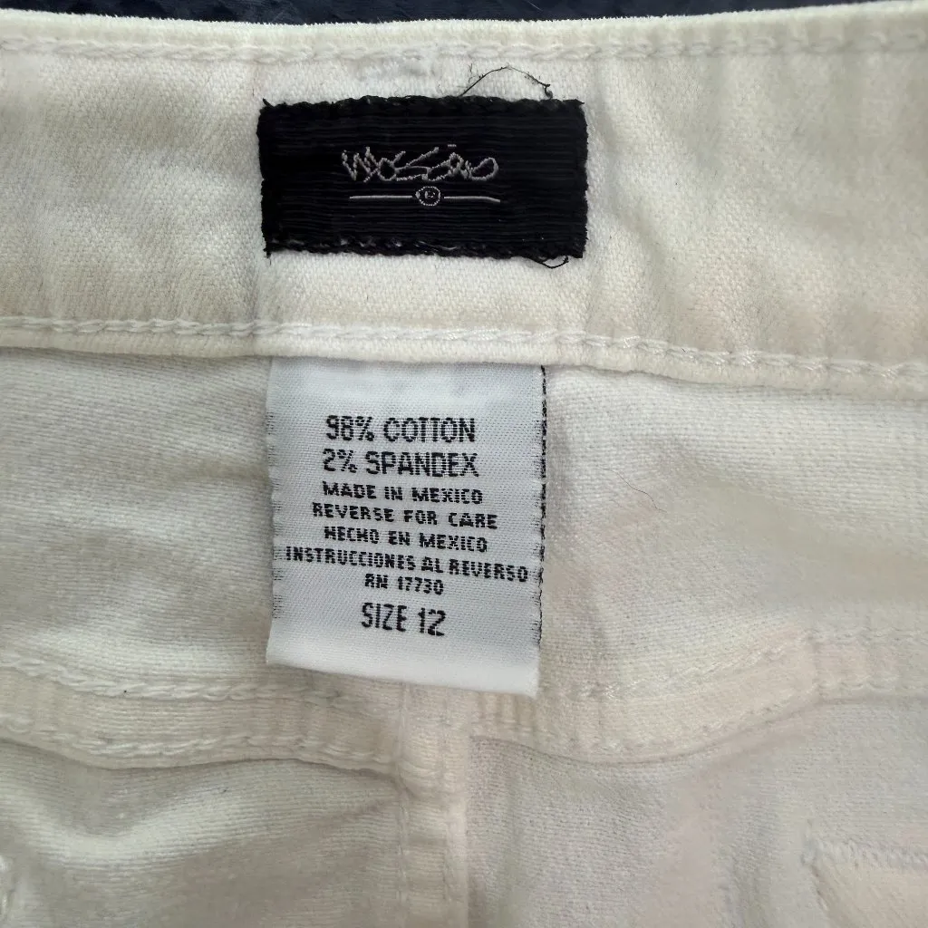 MOSSIMO White Denim Classic 5 Pocket Denim Mini Skirt Size 12 - Image 8