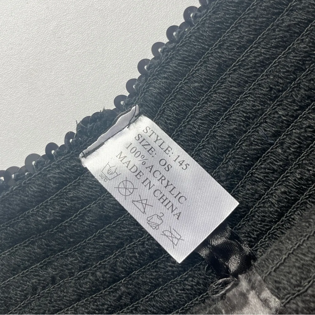 Black Sequin Women's Shorts Small - Image 8