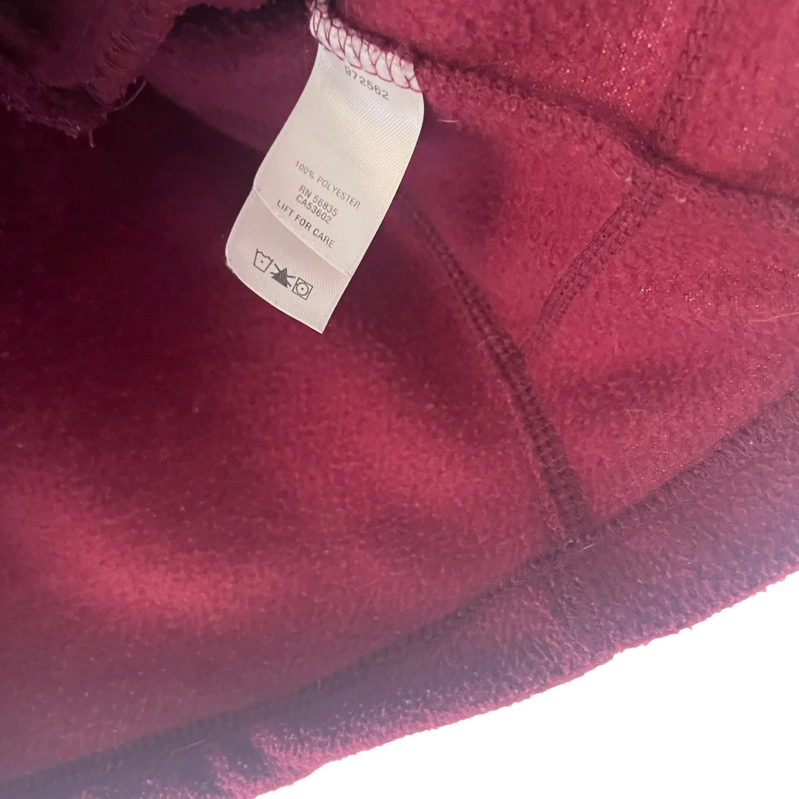 Cabela's Women's‎ Size Large Red Fleece Full Zip Sweater - Image 7