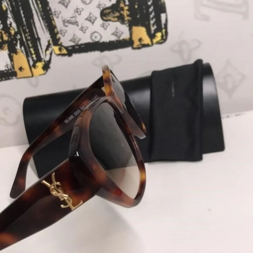 New Authentic Saint Laurent Havana SLM8 003 Sunglasses - Image 2