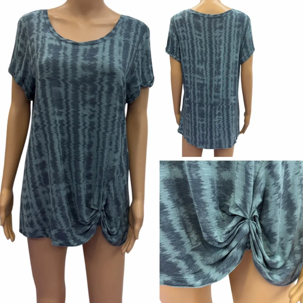 Rock & Republic short sleeved top with a tie knot detail Womens Large - Image 2