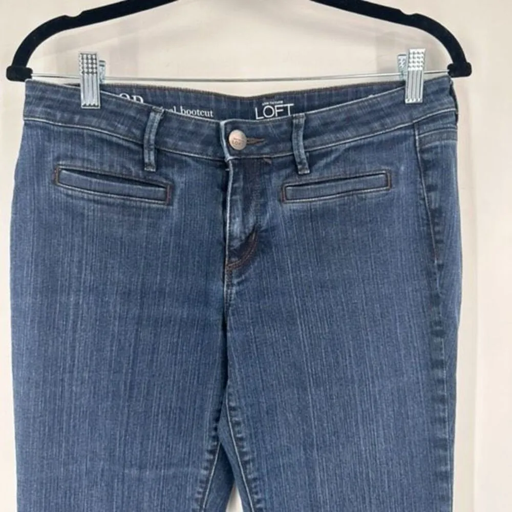 LOFT Ann Taylor Jeans Women’s 5-pocket Denim Original Bootcut Blue size 8 petite - Image 7
