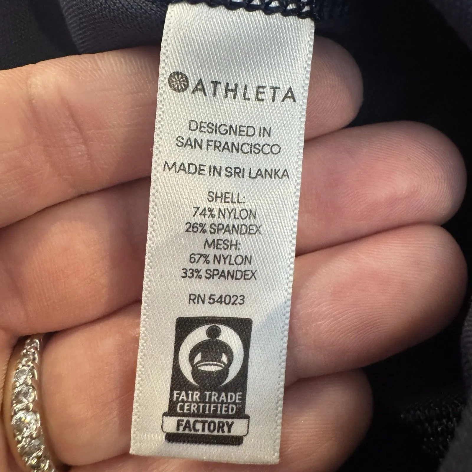 Athleta All In 7/8 Tight Leggings Size XS Petites Navy Blue Running Workout Gym - Image 6