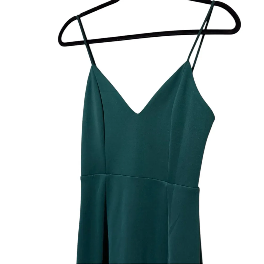 Showpo. Dare to Dream maxi dress emerald green bodycon deep v - Image 5