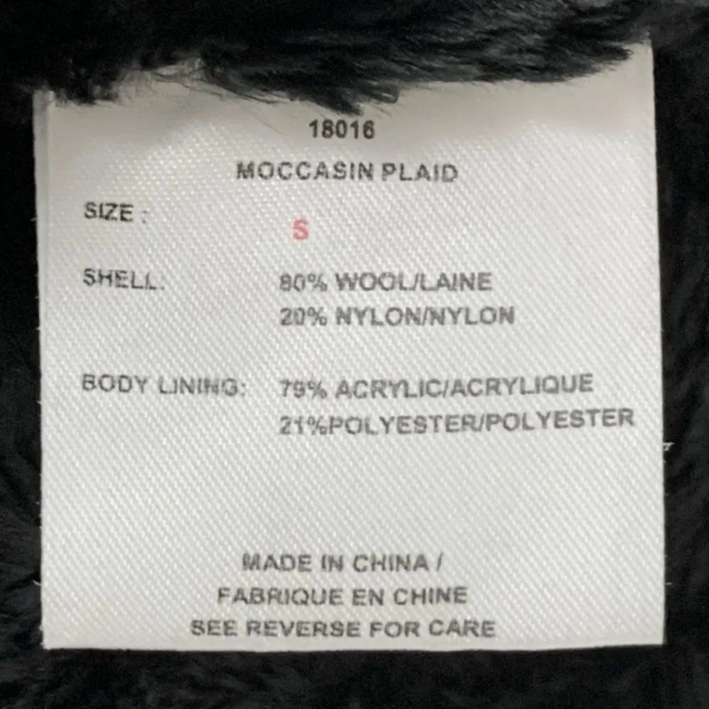 WOOLRICH Moccasin Plaid Fur Lined Full Zip Up Mock Neck Heavy/Warm Wool Vest EUC - Image 7