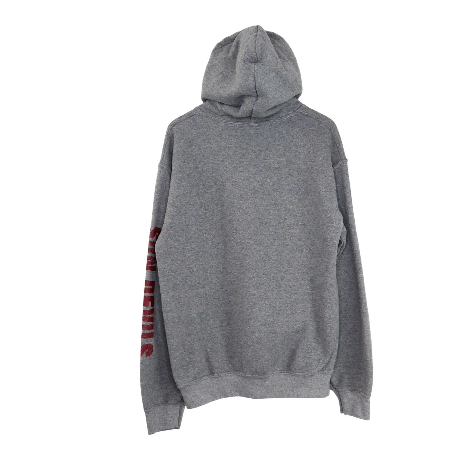 90s Vintage Arizona State University Sun Devils Gray Hoodie Sweatshirt Medium - Image 2