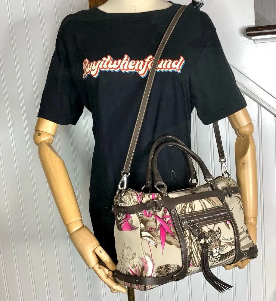 SALVATORE FERRAGAMO Leopard Tiger Jungle Animal Crossbody Shoulder Bag NWOT - Image 16