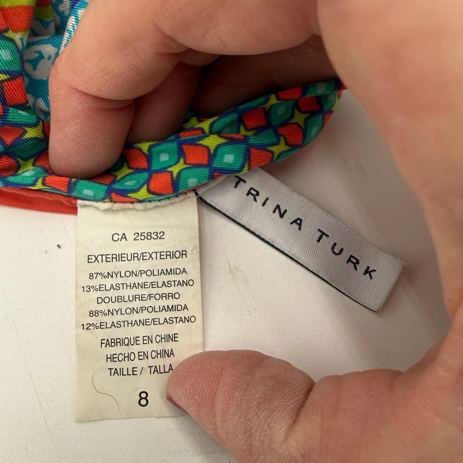 Trina Turk Rio High Waisted Bikini Bottom Size 8 - Image 4