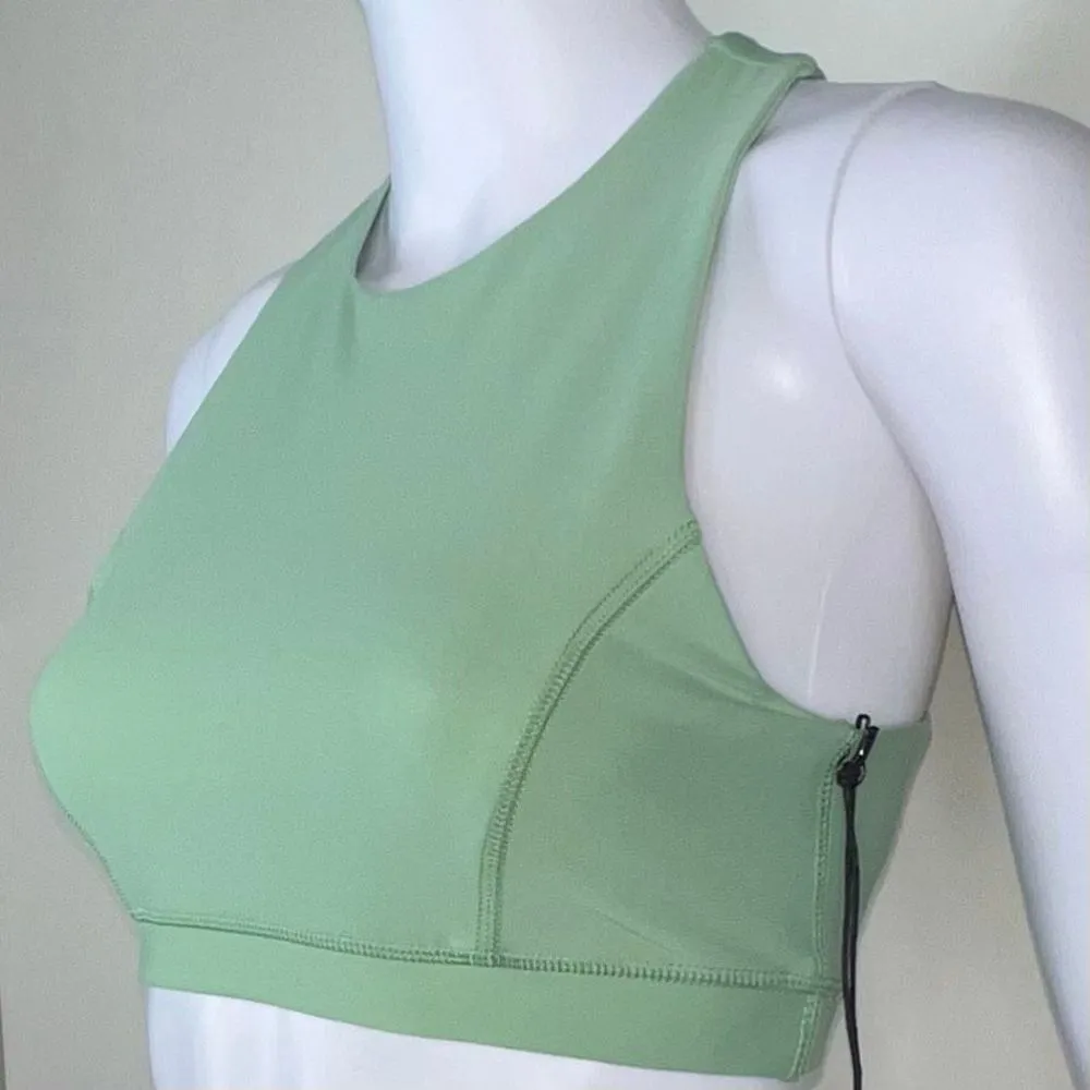 WeWoreWhat Solid Racerback Bra in Fair Green - Image 10
