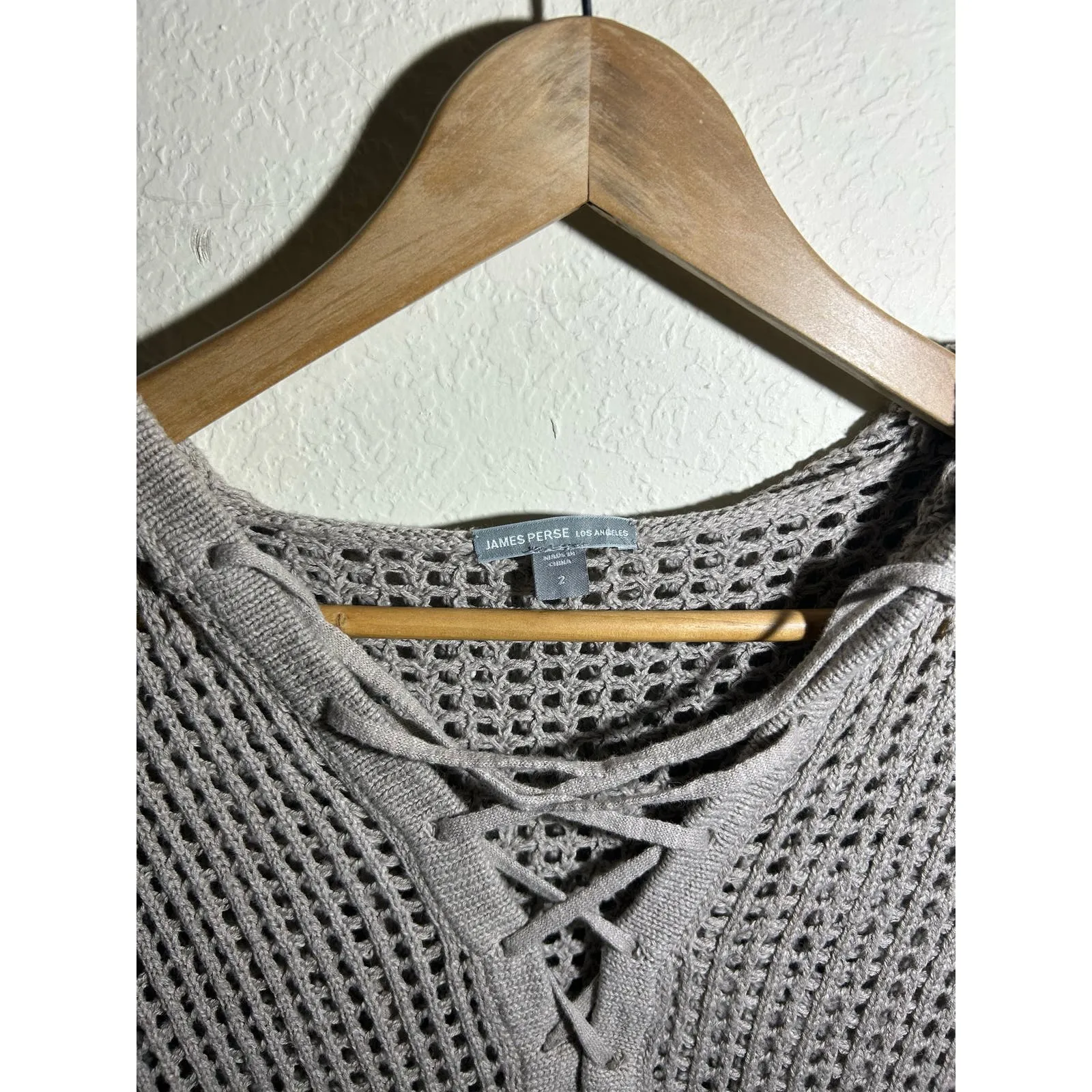 Standard James Perse Knit Brown Y2K Hooded‎ Top Size 2 - Image 5