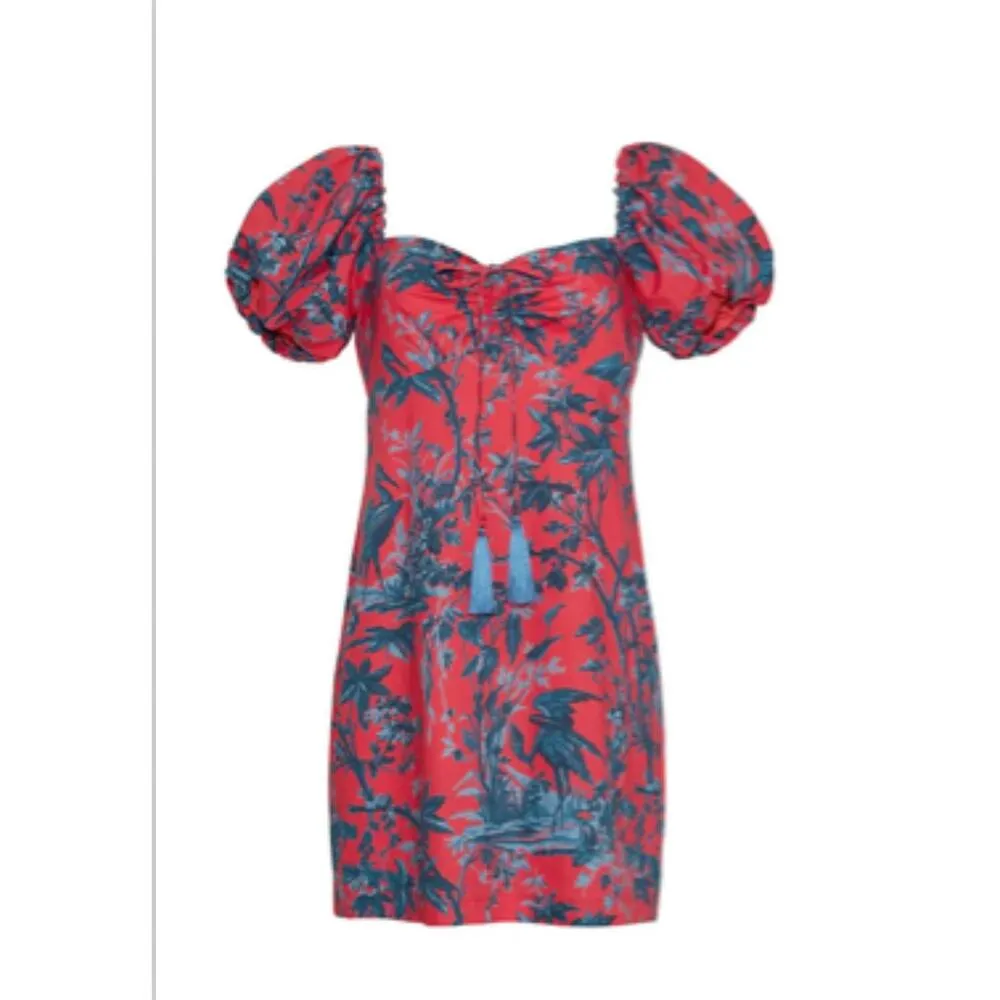 CARA CARA Flirty GIGI MINI SUN DRESS IN PINK HERON WATERMELON SZ XXS - Image 2