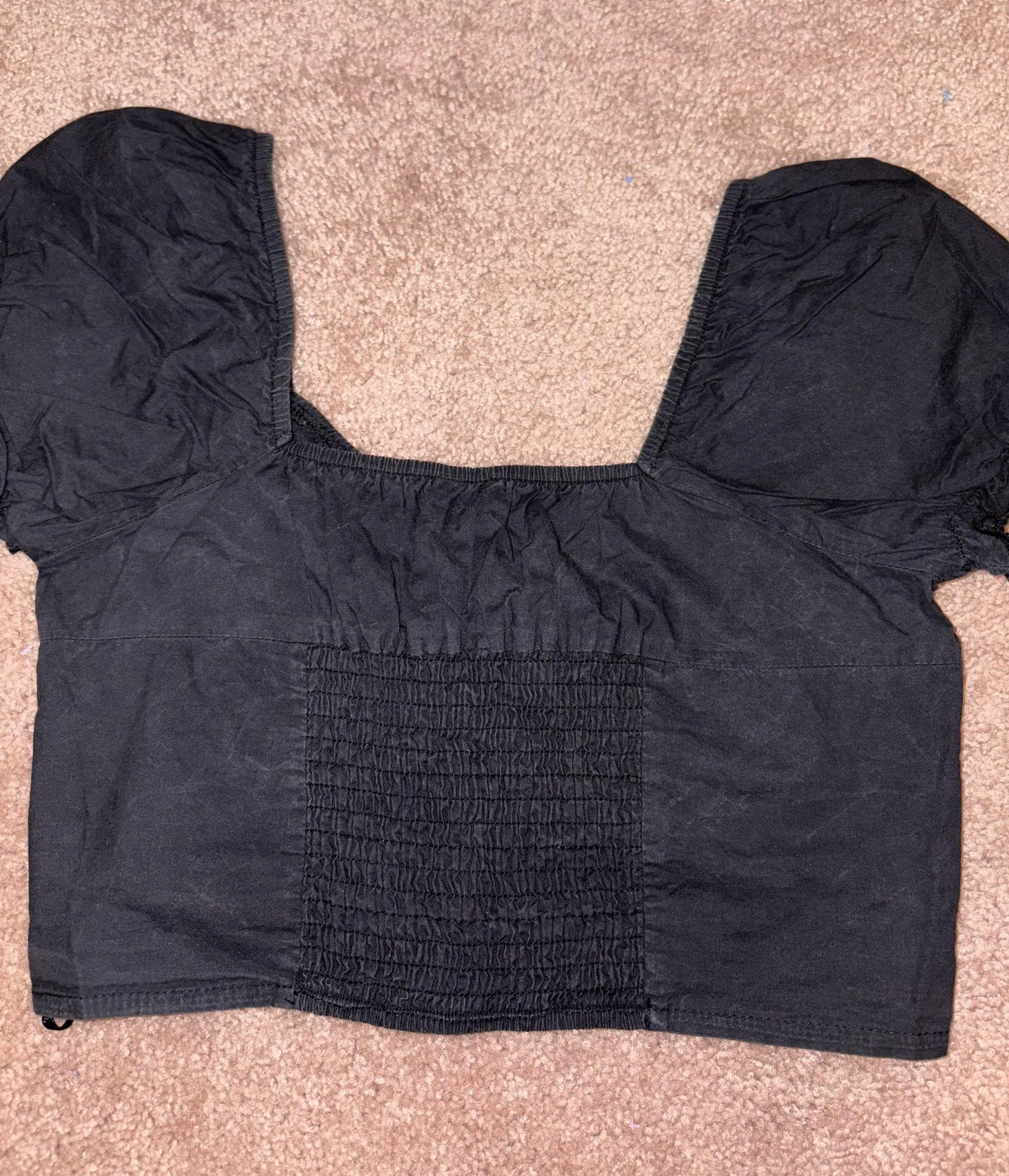 Black Abe Crop Top Princess Polly - Image 8