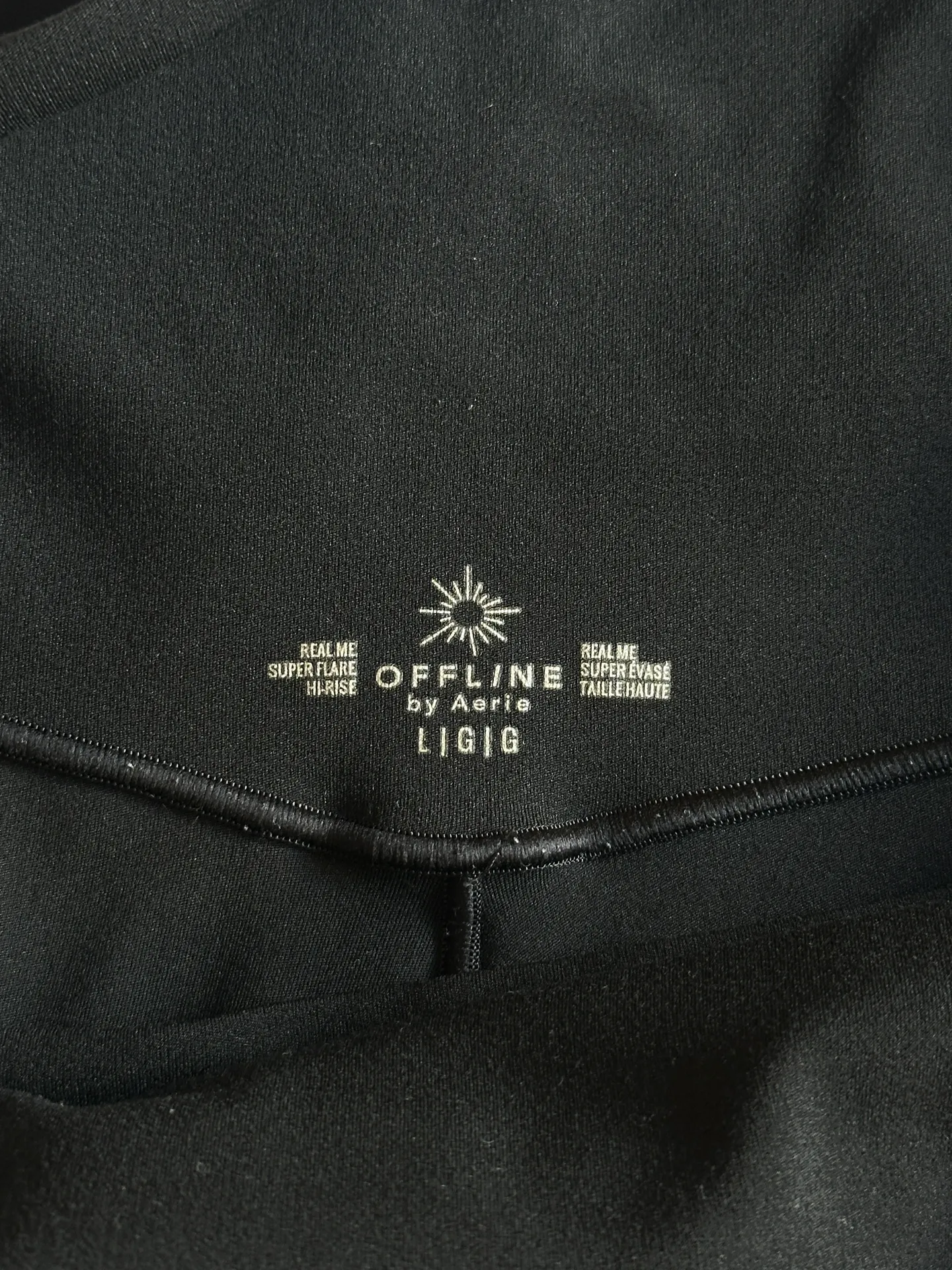 Offline Black V Flared Leggings - Image 6