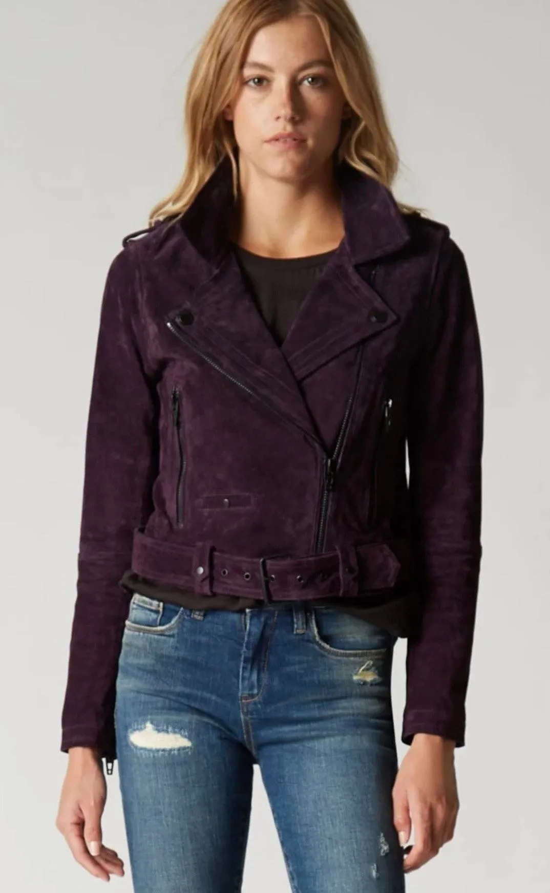 Purple Twilight Suede Jacket  - Image 2