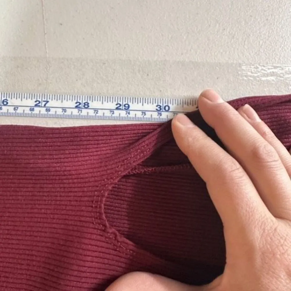 Billie the Label Estelle Turtleneck‎ Ribbed Midi Dress Bordeaux Red Medium - Image 13