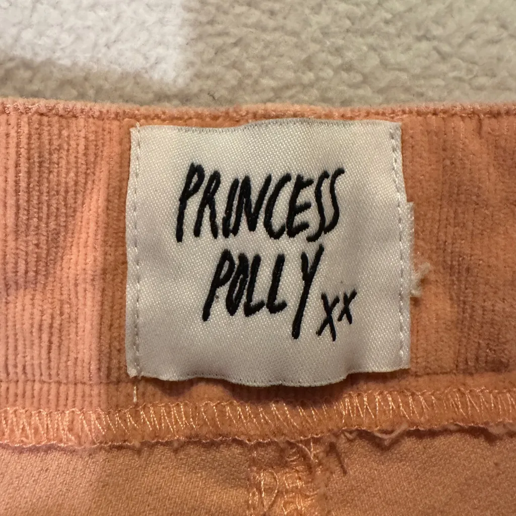 Peach Flared Women Princess Polly Corduroy Jeans - Image 3