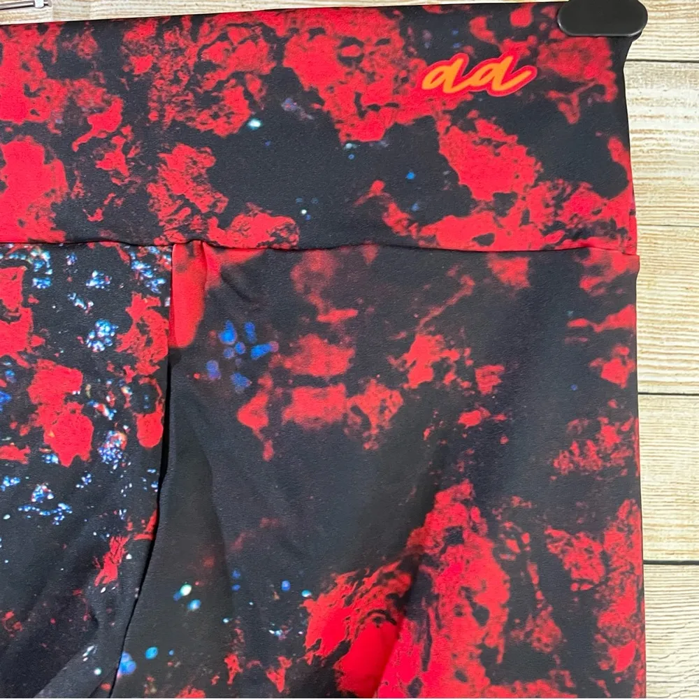 Colorful spandex yoga leggings women size XLarge Red - Image 8