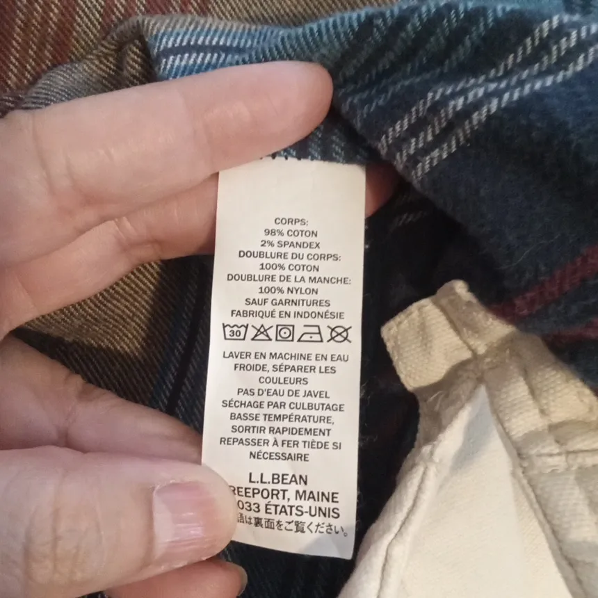 L.L. Bean Womens Chore Jacket Deep Pockets Lined Outdoor Gorpcore Size XL - Image 7