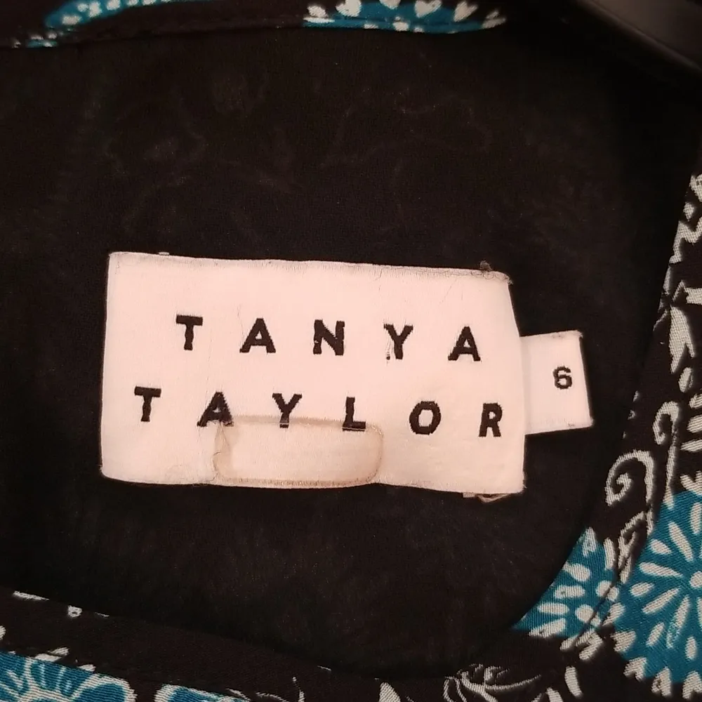 💕TANYA TAYLOR💕 Raven Dress ~ Paisley Floral Blue Print 6 NWOT Drop Waist Silk - Image 14